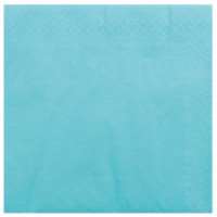 Image de Serviette ouate 2 plis turquoise 39x39/1800