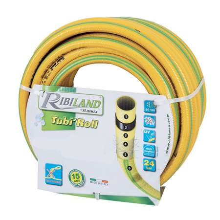 Image de Tuyau TUBI'ROLL Tricoté Antivrille Jaune 50 m diam 19 mm /1