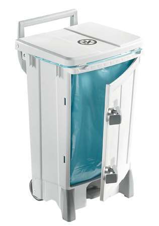 Image de Poubelle Polaris Delux couvercle beige à pedale 90L/1