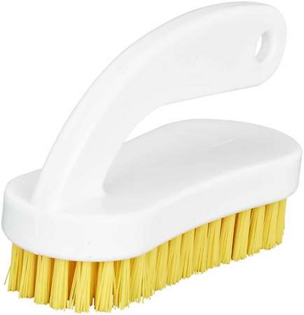 Image de Brosse à ongle alimentaire jaune avec poignée 12cm/1