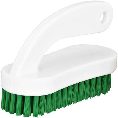 Image de Brosse à ongle alimentaire vert avec poignée 12cm/1