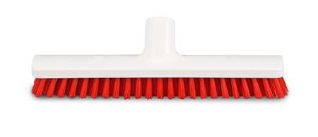 Image de Frottoir alimentaire polyester fibre dure à vis 30cm rouge/1