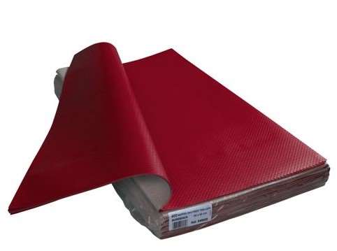 Image de Nappe format papier bordeaux Tiss Lack Plus 60x60/400