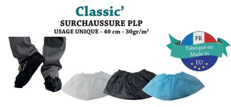 Image de Surchaussure PLP classique bleu fabriquée en France /400