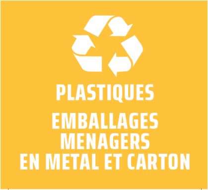 Image de Etiquette tri sélectif jaune (plastique emballages)/1