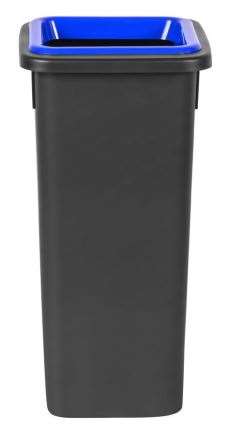 Image de Poubelle Fit 20L noire + insert bleu - Ecogreen/1