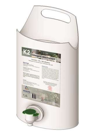 Image de Poche de détergent désodorisant concentré 1,5L K2 Ecocert/1