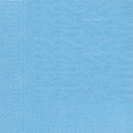 Image de Serviette Ouate 2 Plis Bleu Azur 20x20 /1800