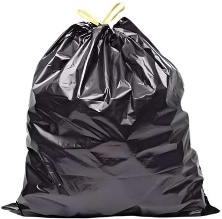 Image de Sac poubelle 30L noir PEBD avec lien/500