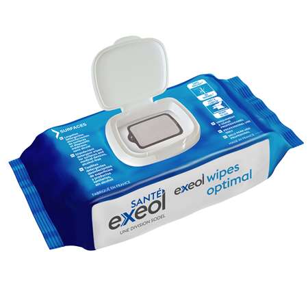 Image de Lingette désinfectante surfaces&DM sans alcool sachet 100/1