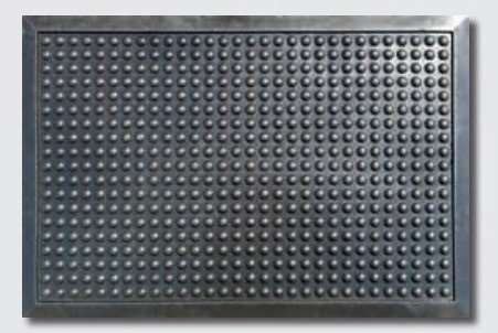 Image de Tapis ergonomique anti-fatigue 60x90cm bords jaune/1