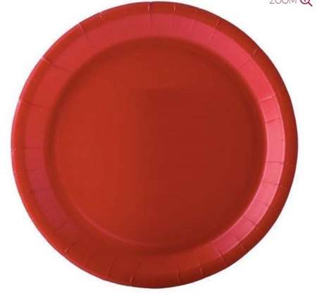 Image de Assiette carton Fiesta rouge D.18cm/380