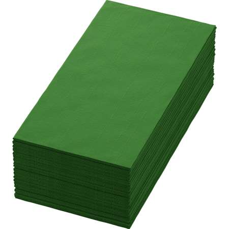 Image de Serviette Bio-Dunisoft 40x40cm pliage en 8 vert feuille /360
