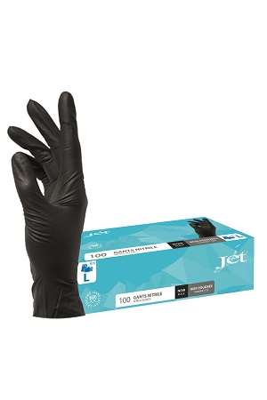 Image de Gant nitrile noir non poudré 9,5 T.XL/100