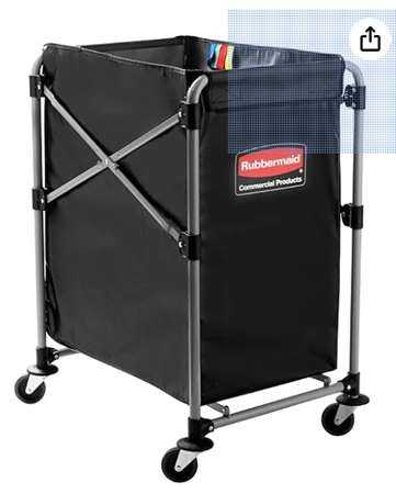 Image de Sac à linge X-Cart noir pour chariot 1871643 150L/1