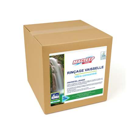 Image de Rinçage vaisselle ultra concentré BIB 10L Ecolabel Macteep/1