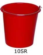 Image de Seau rond plastique rouge 10L/1