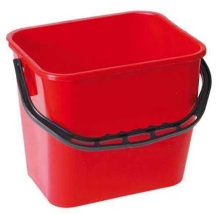 Image de Seau plastique carré rouge 12L/1