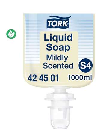 Image de Recharge savon liquide mains senteur douce 1L S4 Ecolabel/6