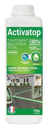 Image de Activatop poudre fosses septiques 750g/1