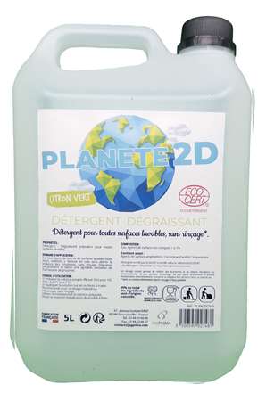 Image de Détergent 2D citron vert concentré sans picto Ecocert 5L/1