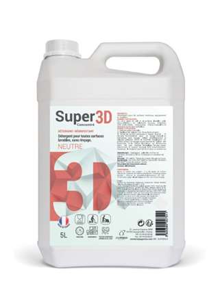 Image de Détergent super 3D neutre concentré 5L/1