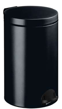 Image de Poubelle à pédale métal gris manganèse 20L/1