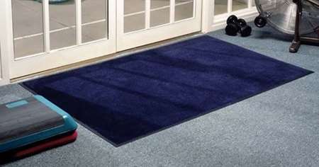 Image de Tapis Cleanfor 150x85cm bleu navy avec bordures/1