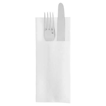 Image de Serviette Kangourou Airlaid 33x40cm blanche/700