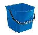 Image de Seau rectangulaire plastique bleu avec anse 15-18L/1