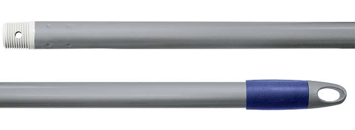 Image de Manche acier premium à vis et percé finition alu 1m40/1