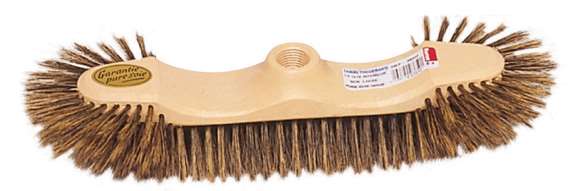 Image de Balai demi-tête plastique soie grise à vis 36cm/1